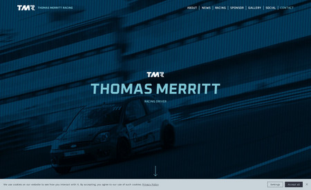 Thomas Merritt Racing: Thomas Merritt is an aspiring young racing driver, we created a simple one-page website to help him gain exposure to potential sponsors. The site was built to ensure keeping content up-to-date was super simple. We created also created brand identity and branded merchandise.

Bausch + Lomb needed a campaign site to provide medical professionals with access to key content away from their main website. We created a responsive campaign site which compliments the main website creative and captures contact information helping Bausch + Lomb with up-to-date client data.