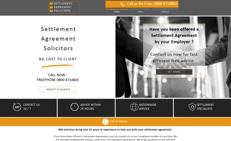 Imrsolicitors: Custom design & branding for a local legal firm