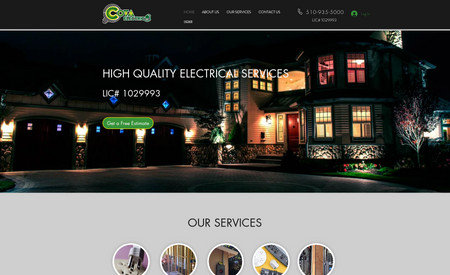 Cota Electric: Re-created and improved website design and SEO and oriented client to start using CRM, quotes, and invoices from Wix