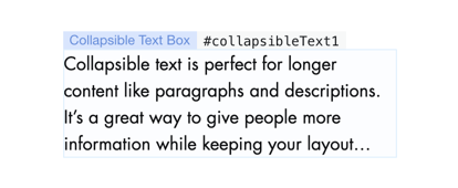 Collapsible Text