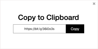 Copy To Clipboard Popup